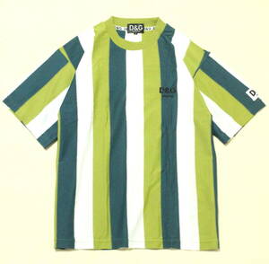 美品 M(L~XL位) 90's D&G ATHLETIC マルチストライプ Tシャツ ディー＆ジー (検索 DOLCE&GABBANA ドルチェ&ガッバーナ ドルガバ