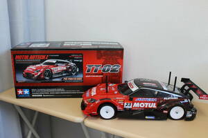 * Tamiya 1/10 RC car MOTUL AUTECH Z TT-02 chassis construction only used beautiful goods 1 jpy start *