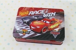 R150★【空き缶・カーズ】　ディズニー Disney　PISTON CUP LEGEND　空き缶　小物入れ　収納　インテリア　コレクション