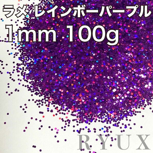 大容量！ラメ グリッター レインボーパープル mm 100g 塗装 塗料 キラキラ フレーク 