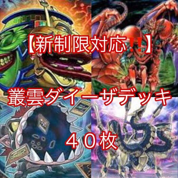 遊戯王【新制限対応！！】叢雲ダイーザデッキ４０枚