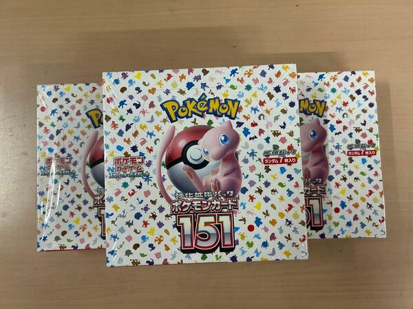 ポケモンカード スカーレット バイオレット 強化拡張パック　151 3BOX セット