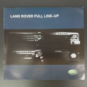 【ランドローバー/LAND ROVER・DISCVERY/FREELANDER/DEFENDER/】カタログ/パンフレット/旧車カタログ/絶版車/