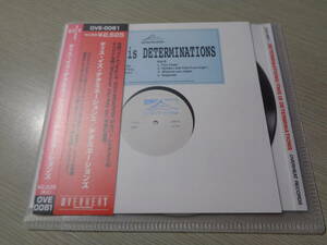 デタミネーションズ/ディス・イズ・デタミネーションズ(JAPAN/OVERHEAT:OVE-0081 OUT OF PRINT CD w Obi/THIS IS DETERMINATIONS