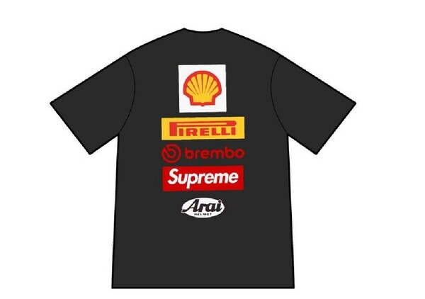Supreme x Ducati Logos Tee Blackシュプリーム ドゥカティ ロゴ Tシャツ ブラック