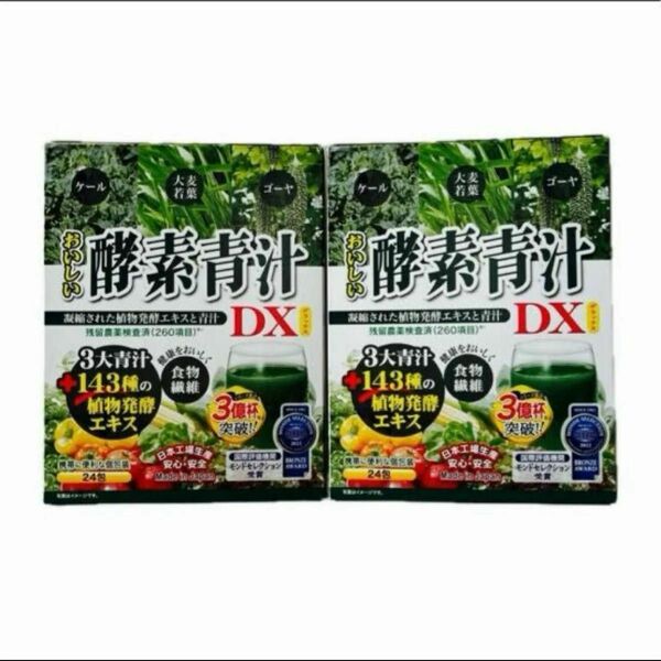 おいしい酵素青汁DX・24包×2箱分・48包・賞味期限・2027 04 02・箱無し