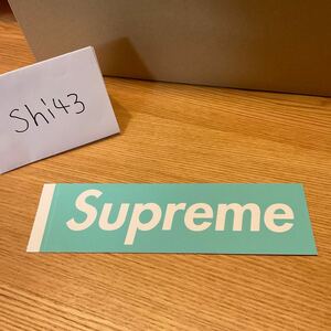 1円スタート Supreme シュプリーム Tiffany ティファニー BOXステッカー sticker ティファニーブルー レア コラボ 限定 正規品 ステッカー 