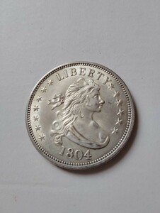 【激レア】美品1804年ドレープドバスト 13スターイーグル　1ドル 銀貨 アンティーク コインコレクター放出品。