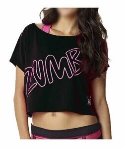  новый товар не использовался *ZUMBA*zmba одежда *party.pink Top S размер чёрный верх 