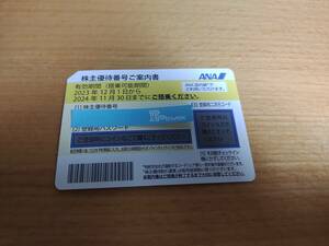 【即決・送料無料】ANA株主優待券　2024年11月30日搭乗まで有効　4