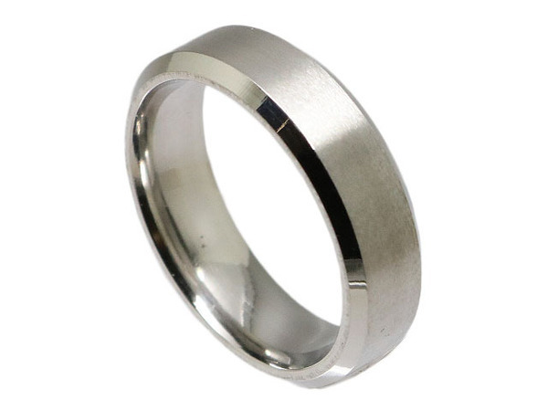 シンプルステンレスリング 6mm シルバー 26号 新品
