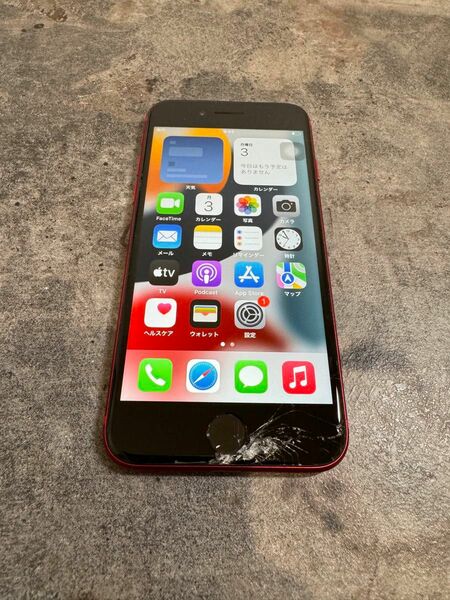 19298 iPhone SE2 64GB RED SIMフリー　ジャンク品　※本体のみ