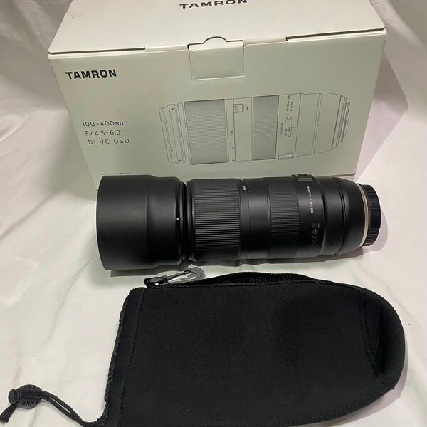 TAMRON タムロン 100-400mm レンズフード、箱付き 美品 CANON互換