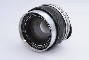 [ present condition goods ]AUTO mamiya sekor 55mm F 1.8 Mamiya se call single burnt point lens rare Old lens 