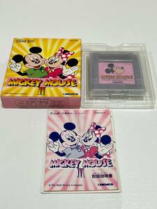 【2172】GAMEBOY MICKEY MOUSE Ⅱ ゲームボーイ ミッキーマウス Ⅱ 箱説付 動作未確認
