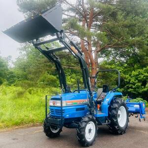 ** Iseki tractor GEAS 37s* 806 hour *37 horse power *4WD * power steering * automatic horizontal water * reversal PTO * front loader increase lower weight 600kg**