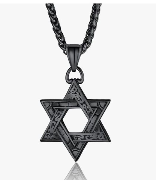 ☆超美品☆ChainsPro ネックレス メンズ 六芒星 ヘキサグラム ダビデの星 ペンダント ステンレス 箱付き