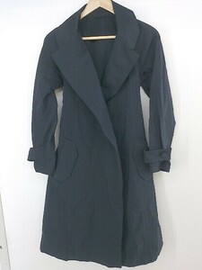* synchro crossings synchronizer k Rossi ngz long sleeve trench coat size 36 navy lady's P