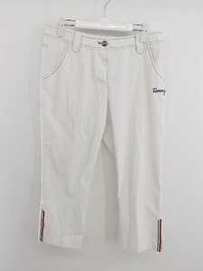 ◇ ◎ TOMMY HILFIGER トミーヒルフィガー ストレッチ ゴルフ パンツ サイズL ホワイト系 レディース P