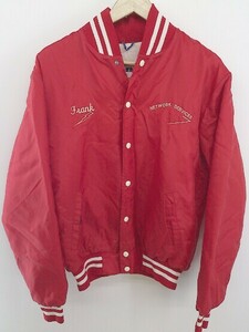* RENNOCre knock 80s USA производства длинный рукав куртка с логотипом блузон размер M 40-42 красный мужской P