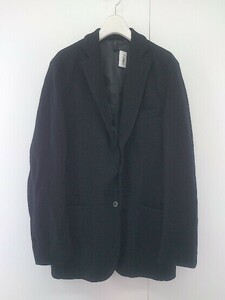 ◇ allegri アレグリ ネーム刺繍入り 2B 長袖 テーラードジャケット サイズ L ブラック メンズ P