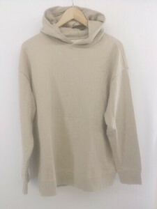 ◇ MUJI 無印良品 ムジルシ 長袖 プルオーバー パーカー サイズL-XL ベージュ メンズ P