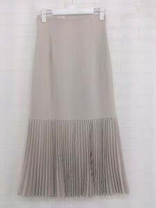 ◇ PROPORTION BODY DRESSING 22SS ロング プリーツ ナロー スカート サイズ M ベージュ レディース P