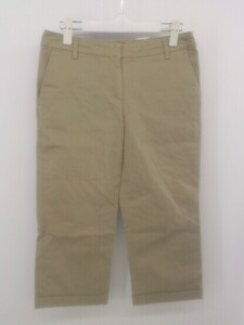 * Yorklandyo- Clan do 7 minute height capri pants size 9 beige lady's P