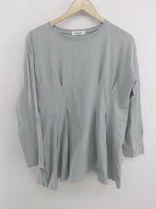 ◇ Sonny Label URBAN RESEARCH タック入り 長袖 Tシャツ カットソー サイズF サックスブルー系 レディース P