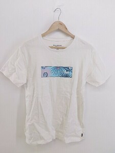 ◇ BILLABONG ビラボン プリント 半袖 Tシャツ カットソー サイズL ホワイト系 マルチ メンズ P