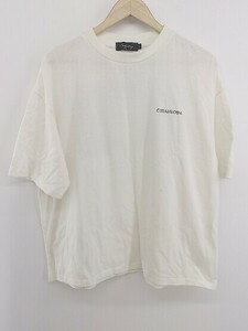 ◇ unrelaxing アンリラクシング ビッグシルエット 半袖 Tシャツ カットソー サイズ3 オフホワイト系 マルチ レディース P