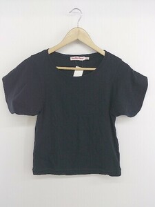 ◇ SEE BY CHLOE シーバイクロエ 半袖 Tシャツ カットソー サイズF34 I38 USA2 ブラック レディース P