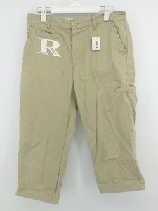 ◇ RR.XBK.SW ロゴ 七分丈 クロップド チノパン パンツ サイズ L ベージュ メンズ P