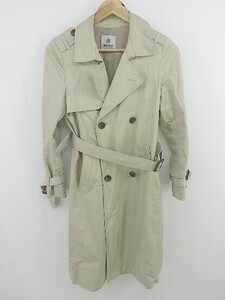 * * nano universe Nano Universe long sleeve trench coat size 36 beige lady's E