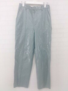 * LE CIEL BLEU Le Ciel Bleu fake leather pants size 36 blue group lady's E