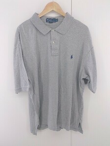 ◇ Polo by Ralph Lauren ポロ バイ ラルフローレン ポニー ワンポイントロゴ 半袖 ポロシャツ サイズ XLT グレー メンズ E