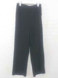 ◇ Neuna ヌナ スリット フレア ウエストゴム 韓国ファッション パンツ サイズL ブラック レディース E