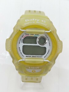 ◇ CASIO カシオ Baby-G BG-370 動作未確認。クォーツ式 デジタル 腕時計 ウォッチ イエロー レディース P