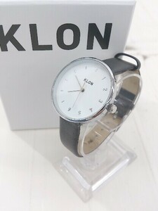 ◇ ◎ KLON × jam 動作未確認 クォーツ式 3針 アナログ 腕時計 ウォッチ ブラック レディース P