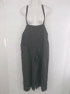 * LAKOLElakore casual wide overall size M dark brown white group lady's P