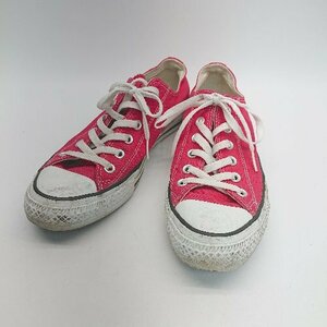 ◇ CONVERSE ローカット レースアップ カジュアル シンプル ストリート スニーカー サイズ25.5 レッド メンズ E