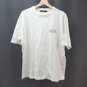 ◇ RAGEBLUE レイジブルー KANGOL コラボ クルーネックブランドロゴ 半袖 Tシャツ サイズL ホワイト メンズ E