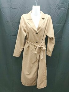 * chocol raffine robe шоколад fine low b одноцветный простой длинный рукав весеннее пальто размер F бежевый женский E
