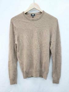 ◇ UNIQLO ユニクロ カシミヤ100％ 長袖 ニット セーター サイズL ブラウン系 レディース P