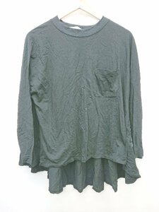 ◇ COGTHEBIGSMOKE ゆったり シンプル カジュアル 長袖 Tシャツ カットソー ブラック レディース P