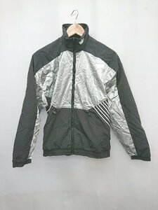 ◇ adidas アディダス 三つ葉 トレフォイル シャカシャカ 長袖 ナイロン ジャケット サイズXS ブラック シルバー メンズ P