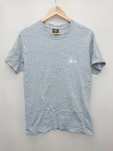 ◇ STUSSY ステューシー ロゴ 半袖 Tシャツ カットソー サイズS ブルー ホワイト レディース メンズ P