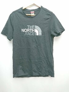 ◇ THE NORTH FACE ザ ノース フェイス ロゴ プリント カジュアル 半袖 Tシャツ カットソー サイズM ブラック メンズ P