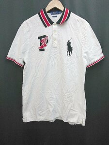 ◇ POLO RALPH LAUREN ポロ ラルフローレン ウィングフット ポニー 半袖 ポロシャツ サイズM 175/96A ホワイト メンズ P