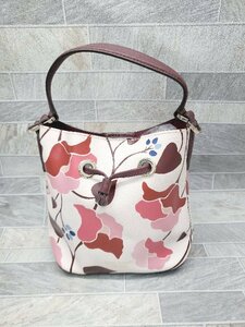 ◇ ◎ KATE SPADE ケイトスペード 巾着 花柄 2WAY かわいい ショルダーバッグ ピンク系 マルチ レディース P